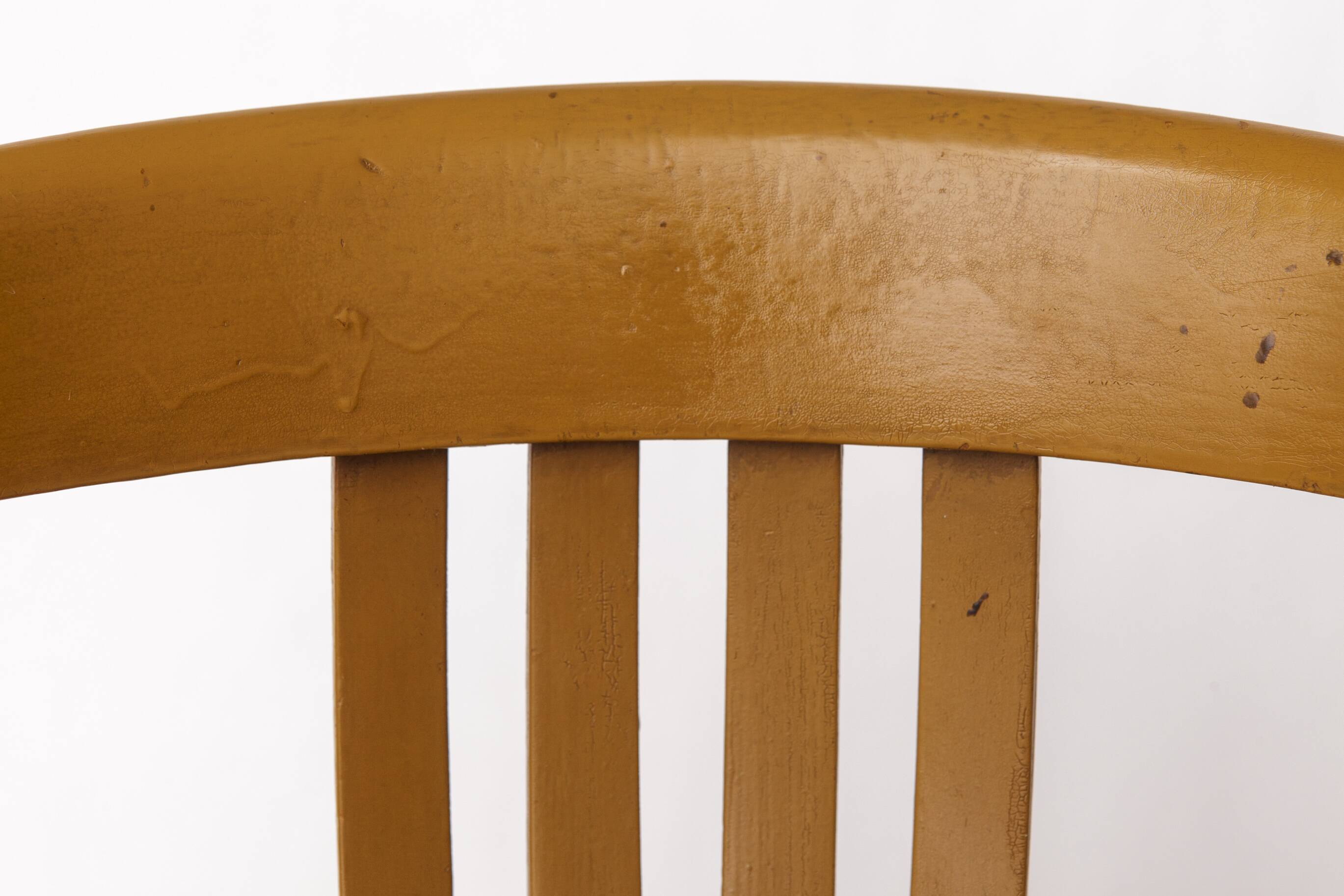 Fauteuil vintage allemand – Jaune moutarde et vert des années 1950 – Style Mid-Century