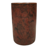 Beautiful vase in metallic glaze from Hjort ceramics Denmark 1980s