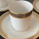 Trio of Limoges Sologne Porcelain Cups and Saucers