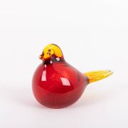 Sculptures d'oiseaux en verre artistique suédois de Bergdala, années 1970.