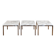 3 tables Florence Knoll – marbre blanc type Calacatta & acier chromé