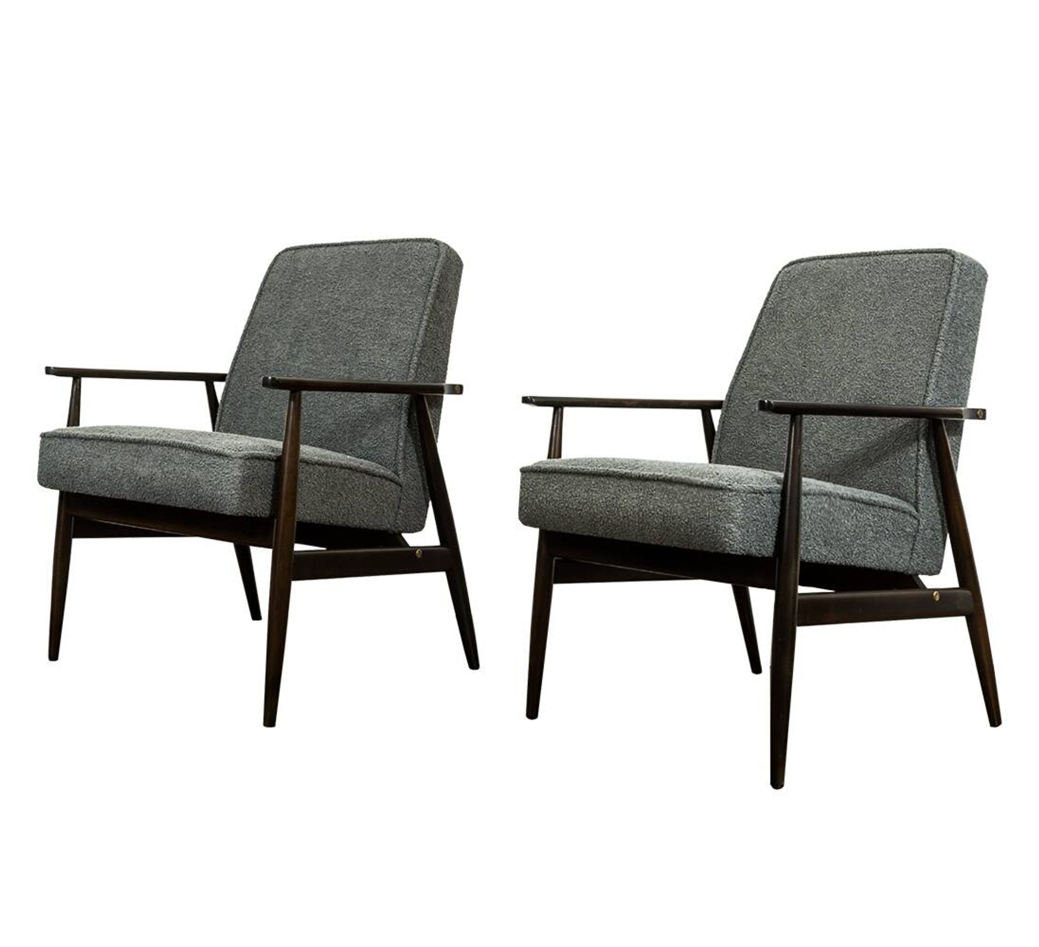 Vintage Armchairs Designed By H. Lis, Poland, 1960's, Set Of 2