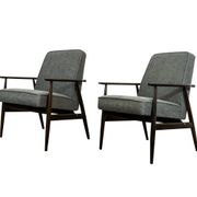 Vintage Armchairs Designed By H. Lis, Poland, 1960's, Set Of 2