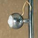 Floor lamp in aluminium with magnetic bulbs, Italy 1970s