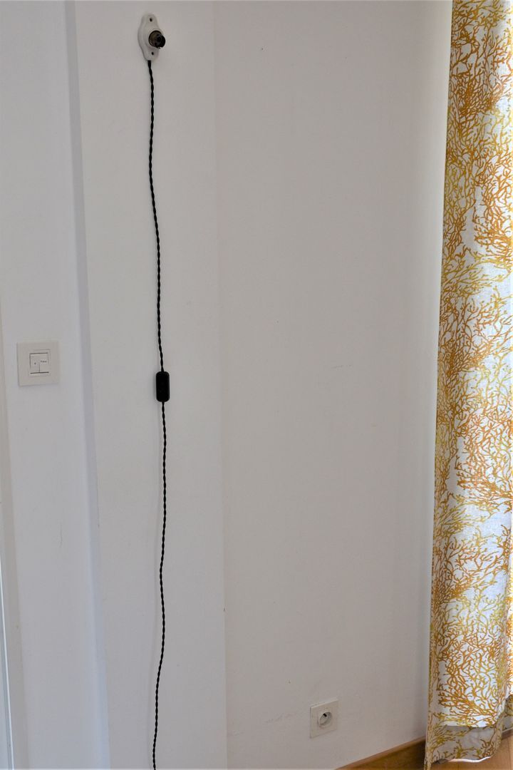 Oval porcelain hook to plug into socket