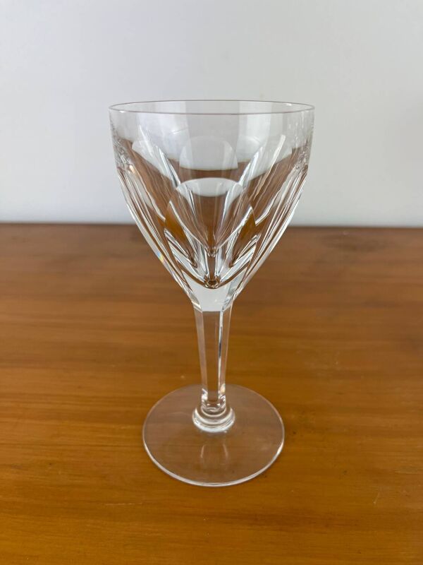 12 verres à vin cristal Lorraine Lemberg taille Bristol