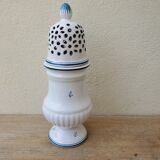 Moustiers earthenware potpourri vase