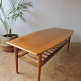 Low scandinavian teak table 60's