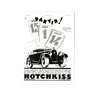 Affiche vintage années 30 Hotchkiss