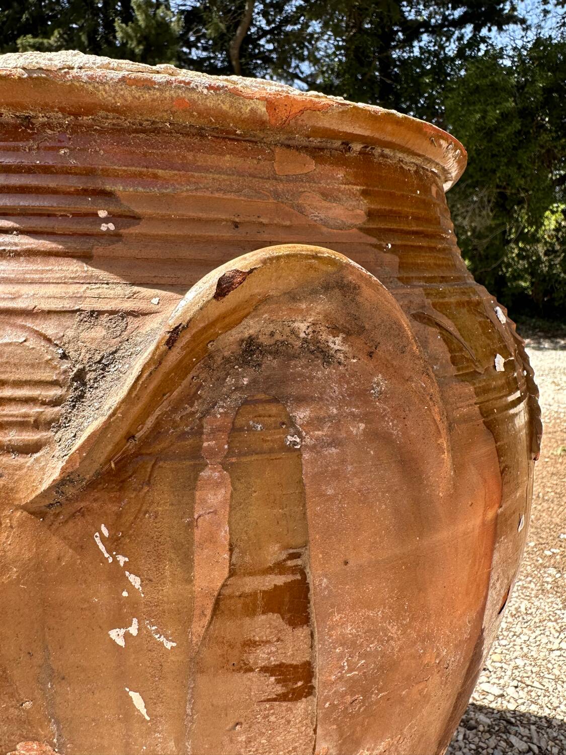 Terracotta pottery jar