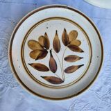 Longchamp stoneware chocolate flower plate duo