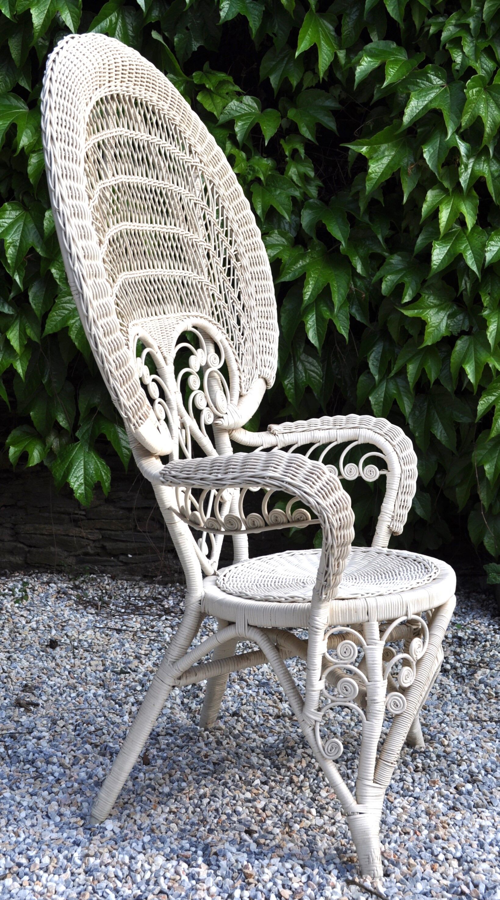 Peacock emmanuelle rattan armchair