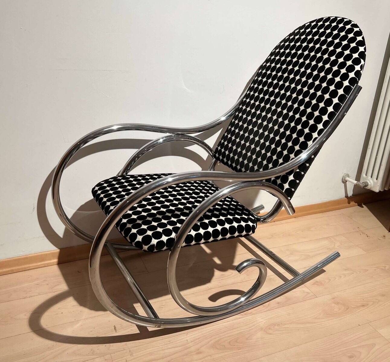 Bauhaus Rocking Chair in Chromed Tubular Steel, Germany, 1930s