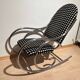 Chaise berçante Bauhaus en acier tubulaire chromé, Allemagne, années 1930