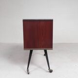 Vintage drinks cabinet, bar on castors, 1960s