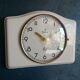 Vintage ceramic clock silent rectangular wall clock "Junghans white"