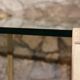 Vintage square coffee table in glass and brass by Peter Ghyzcy