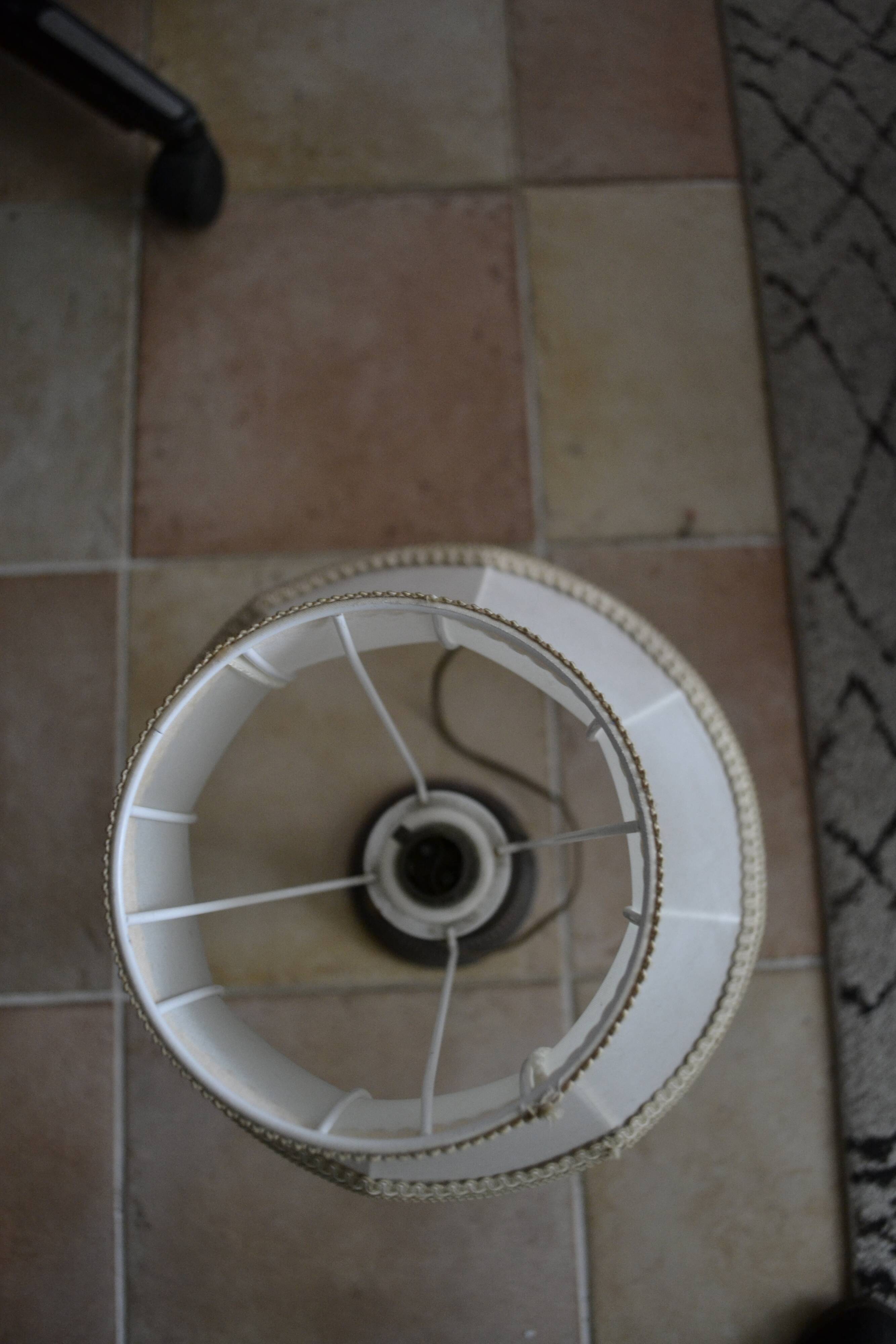 Art deco copper lamp