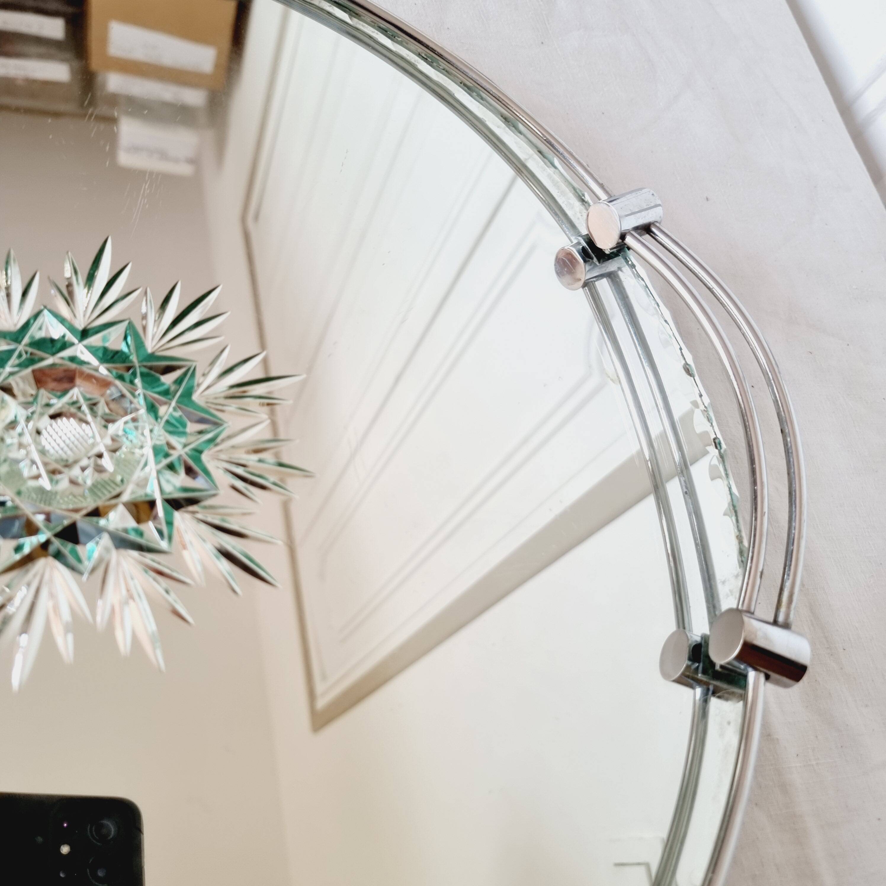 Bohemian crystal tray from the 40s-50s