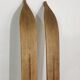 Old pair of wooden skis - vintage sport