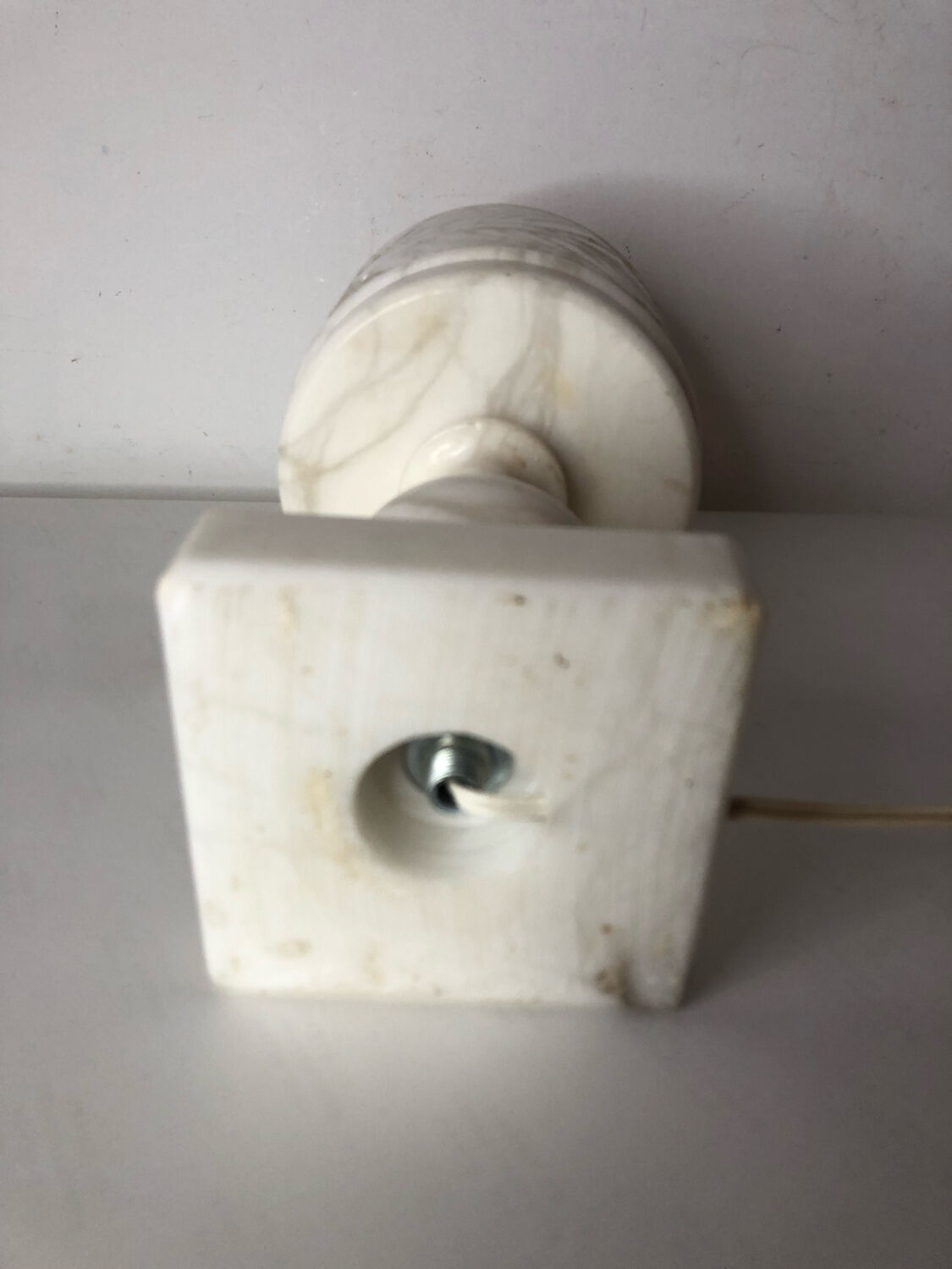 Alabaster bedside lamp
