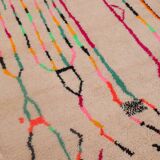 Tapis berbère azilal multicolore