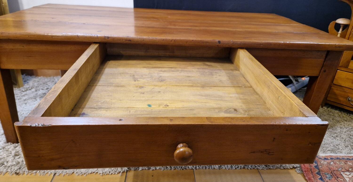 Cherry wood coffee table