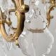 Louis XV style chandelier in gilded bronze with 6 light arms.