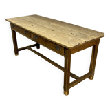 Genuine old farmhouse table stripped and varnished