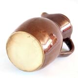 Brown enamel pitcher