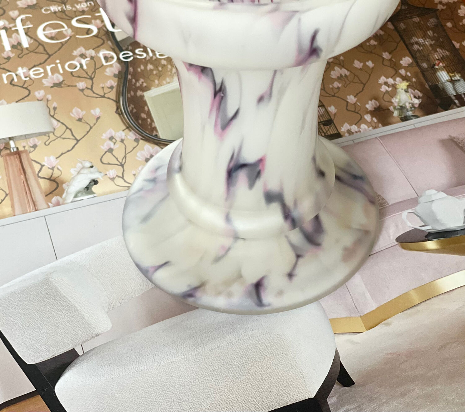 Vintage glass paste vase