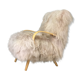 Fauteuil en peau de mouton