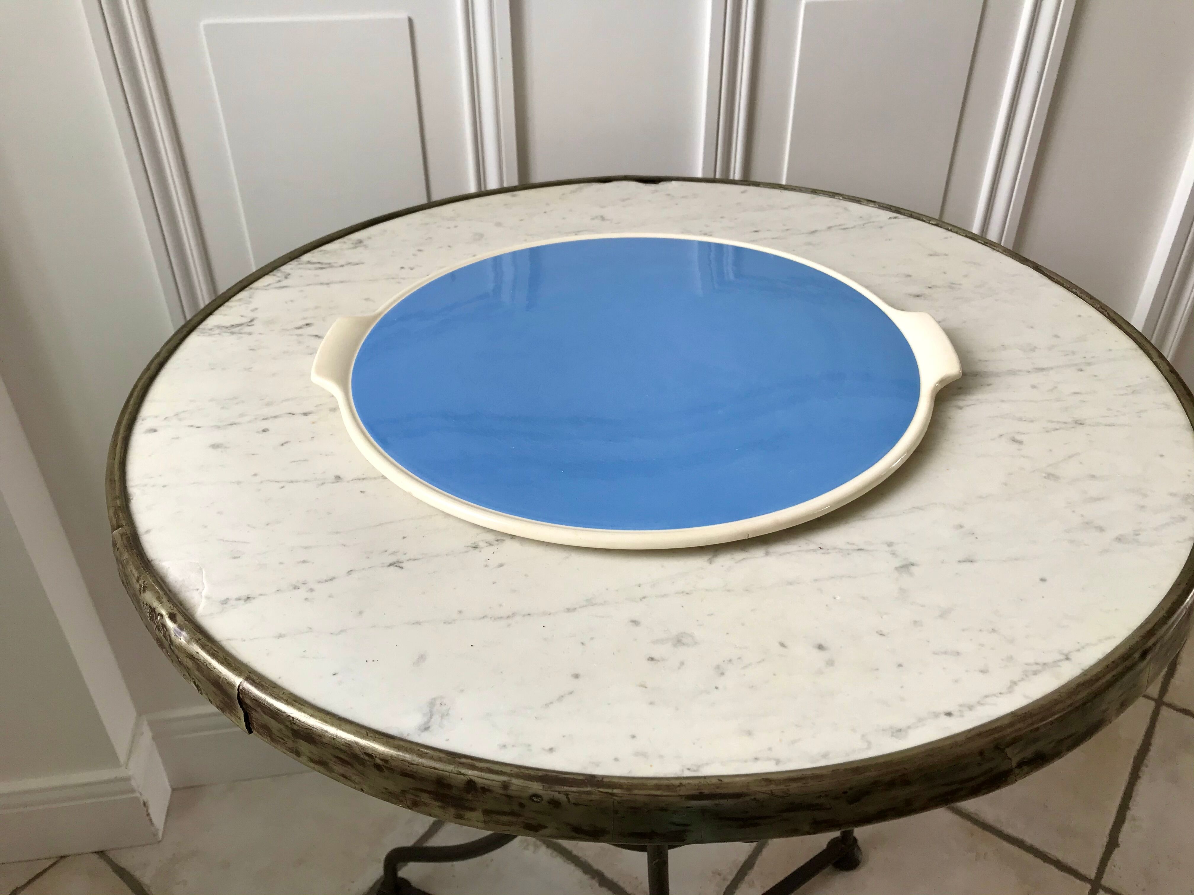 Pie dish sky blue Villeroy and Boch 50s