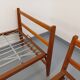 Pair of vintage stackable daybeds in oak wood and metal from the 60s