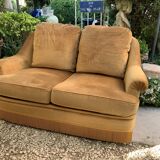 Golden velvet toad sofa