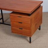 Vintage teak desk by Pierre Guariche from the 1960s