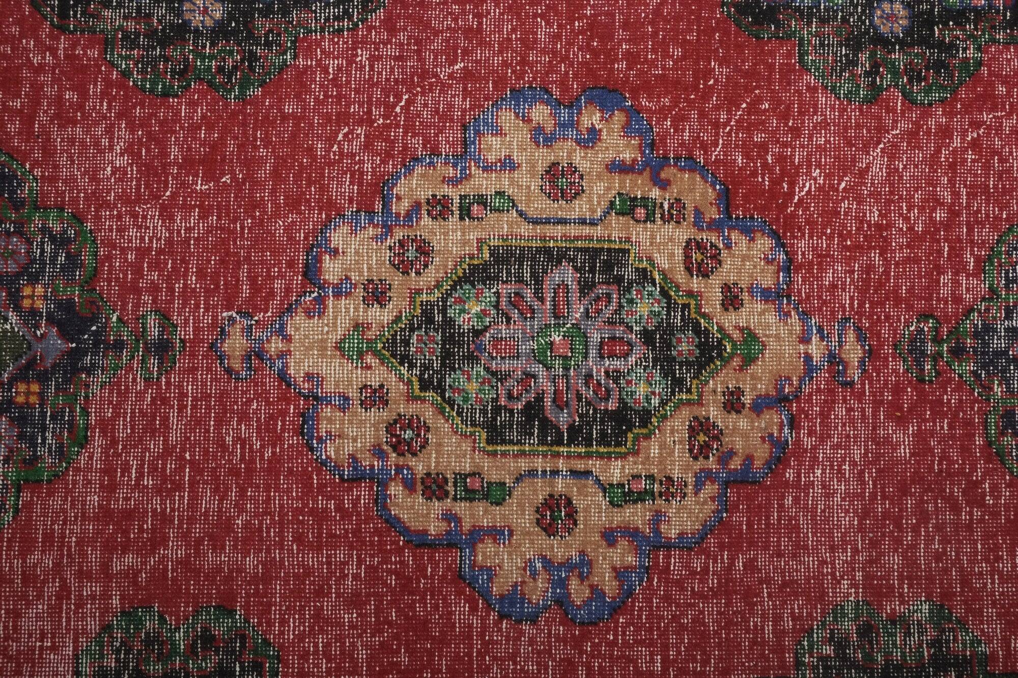 Vintage Turkish hallway rug 81x730 cm