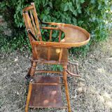 Chaise haute ancienne pliable
