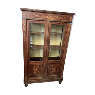 Charmante petite bibliothèque vitrine, typique d’époque Napoléon III
