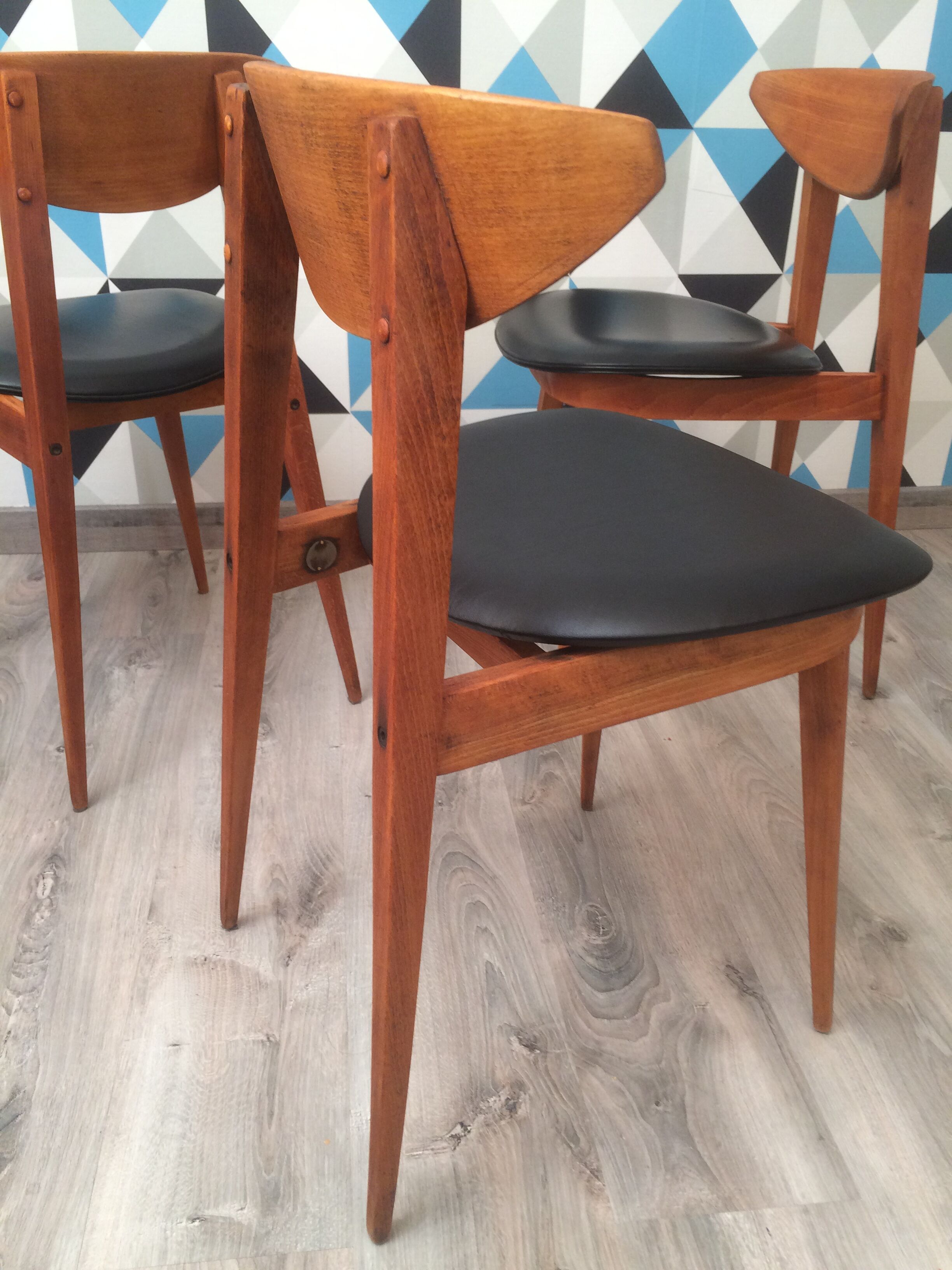 Chaises modèle "fontaria" de chez baumann vers 1970
