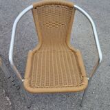 Scoubidou and aluminum chairs