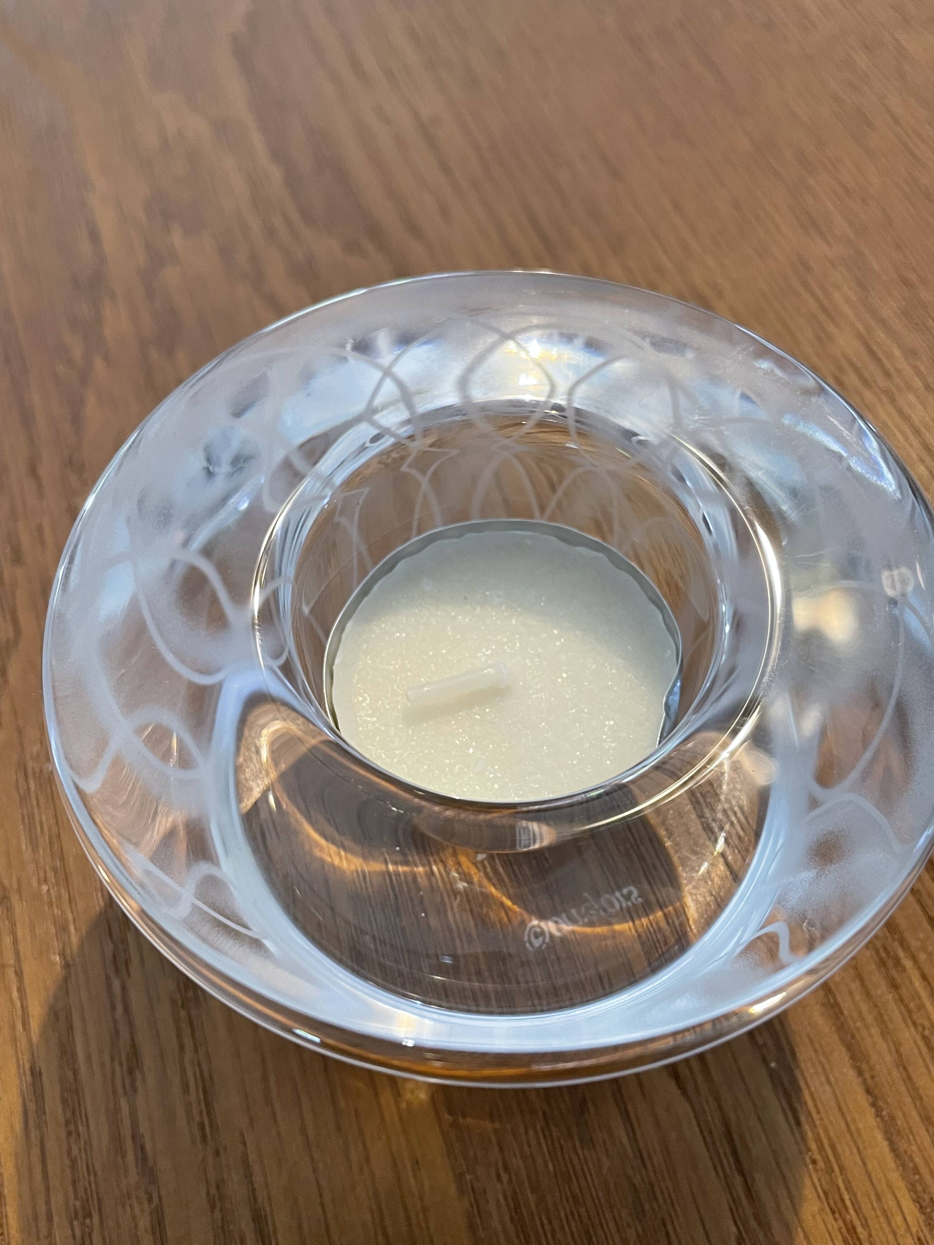 Orrefors Sweden candlestick