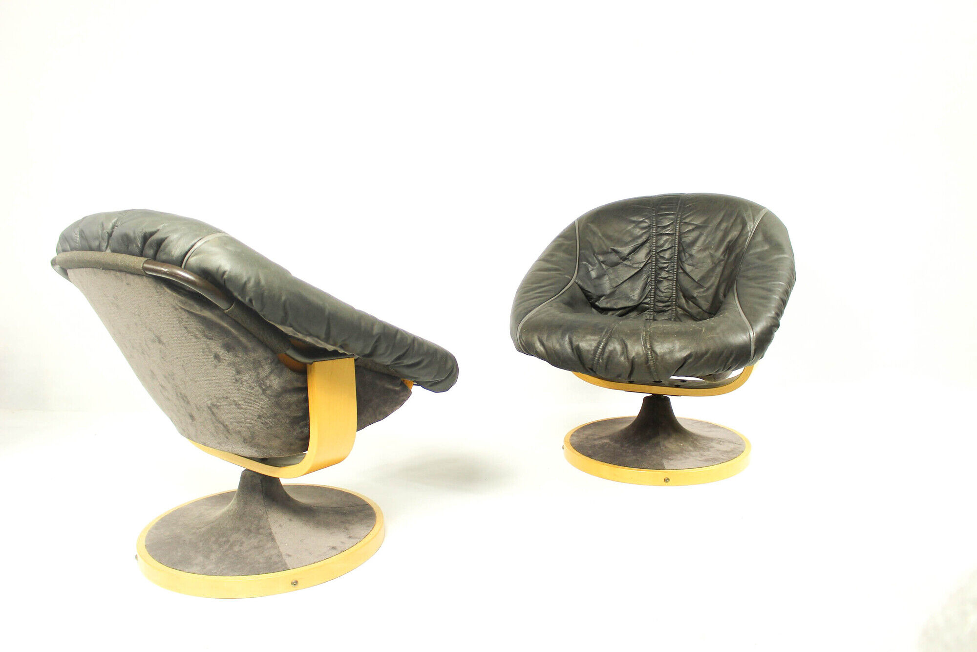 Pair of vintage norwegian lounge chair from Söda Galvano, 1970s