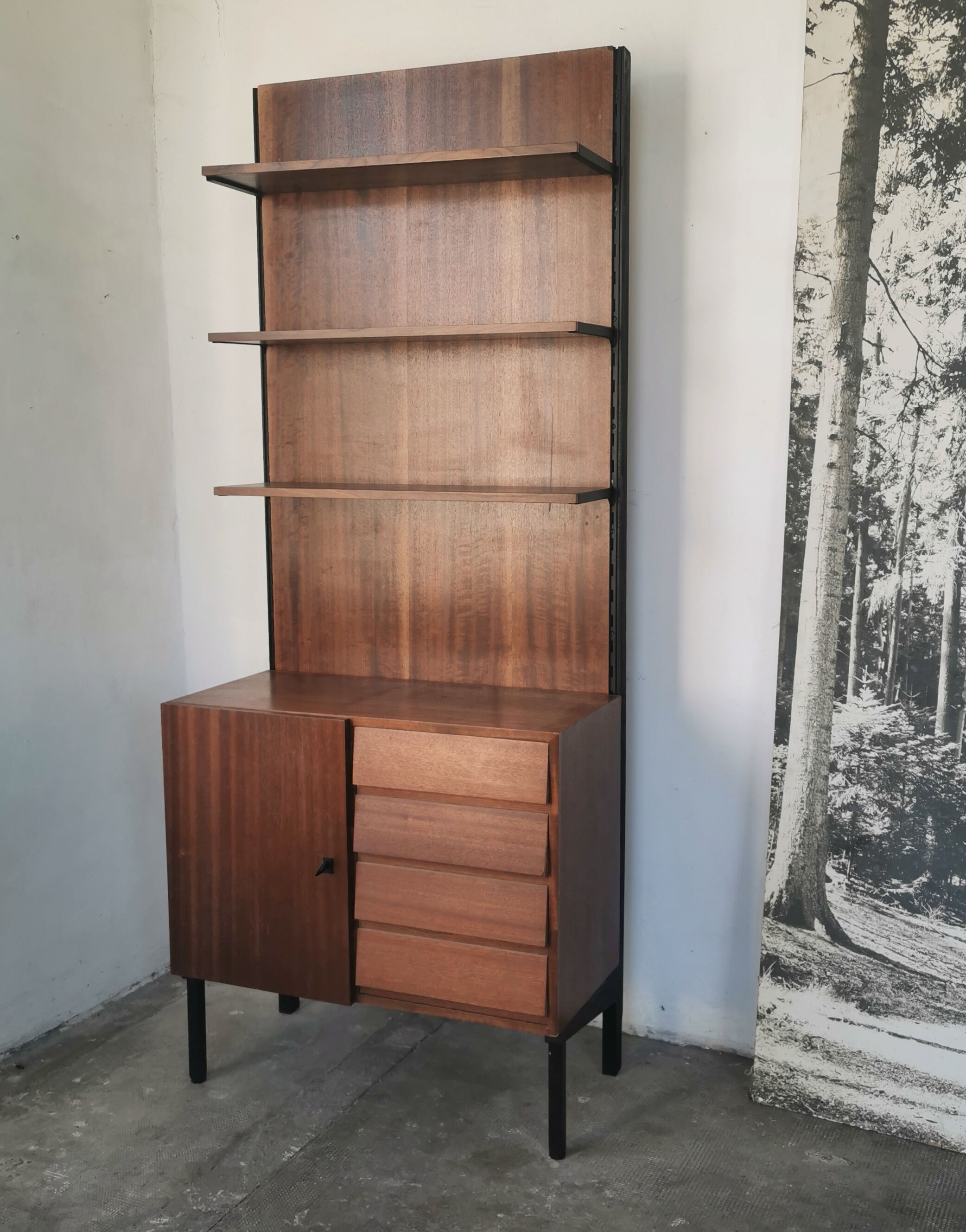 Shelf, bookcase, Scandinavian style from the 60s