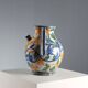 Ancient amphora in hand-painted majolica, Italy, 20th century