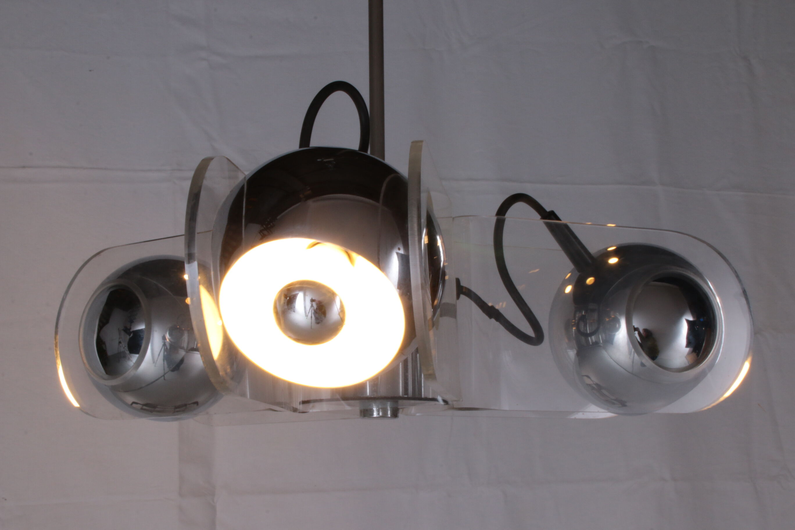 Vintage hanging lamp by Insta Elektro Germany, 1960s