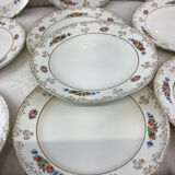 10 vintage hollow plates made in france