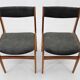 1960s Pair of Danish Teak Dining Chairs, Restored