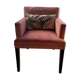 NV Gallery armchair in old rose velvet and its Calligaris cushion.