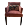 NV Gallery armchair in old rose velvet and its Calligaris cushion.